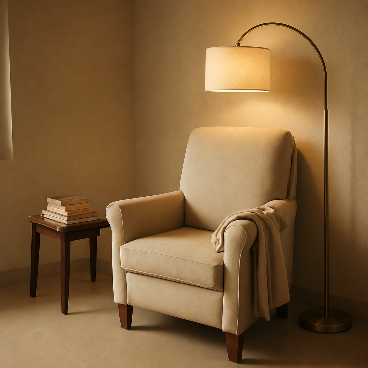 Preview a floor lamp in your reading corner