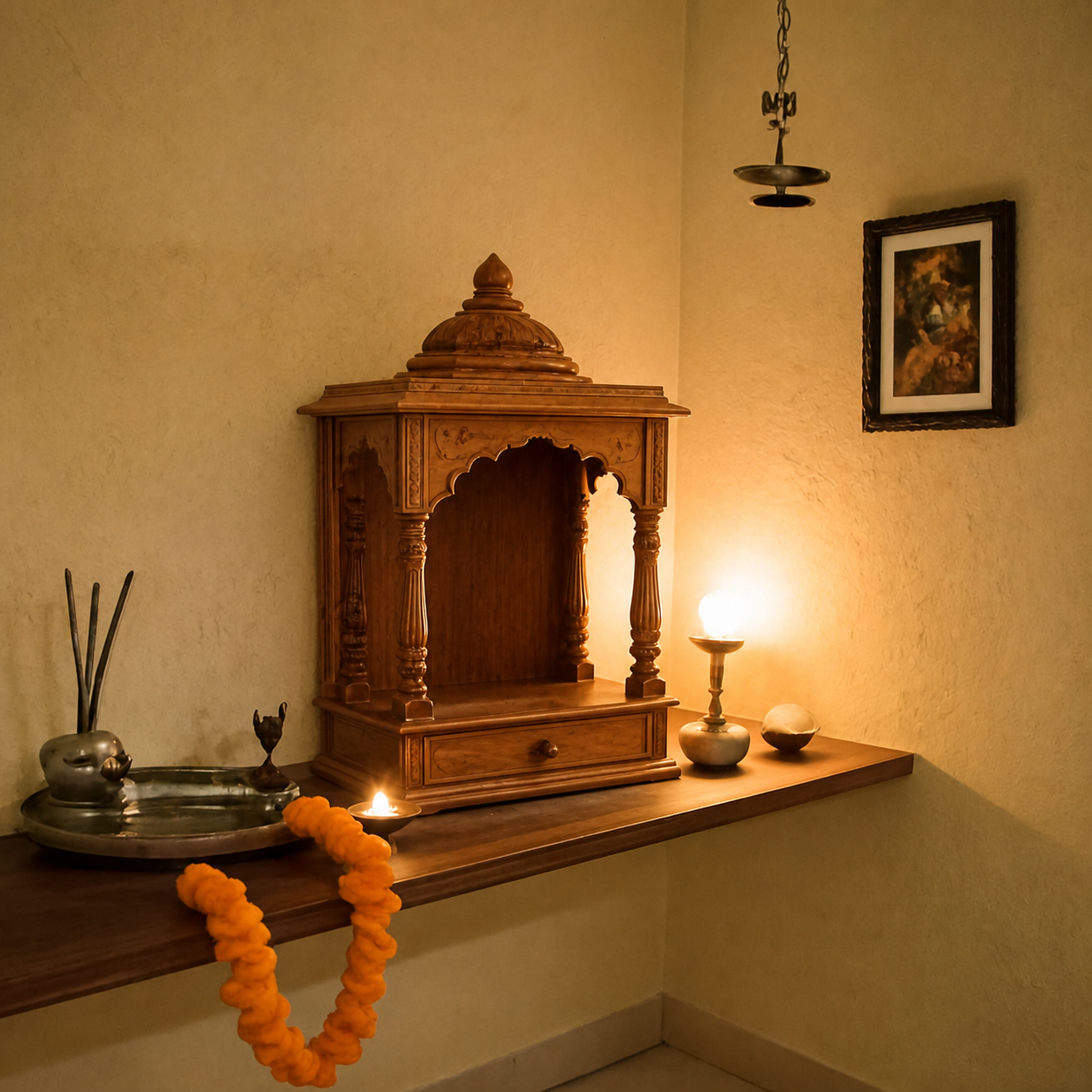 Preview a mandir in your pooja room