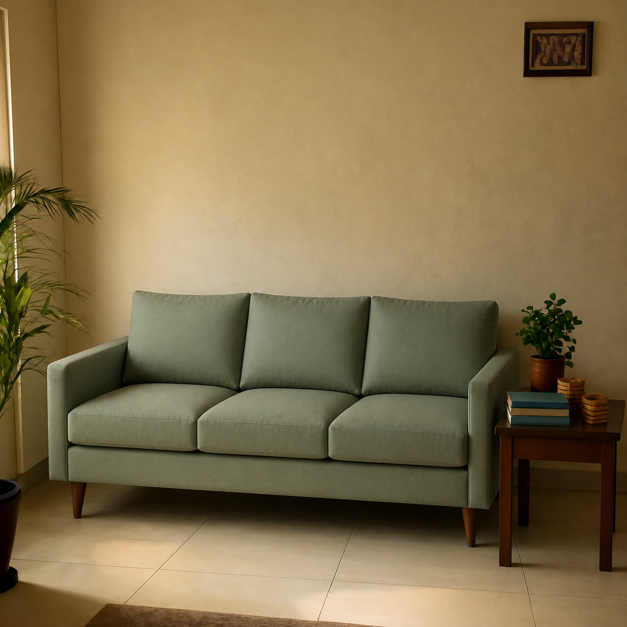 A room photo used as input to an AI room visualizer